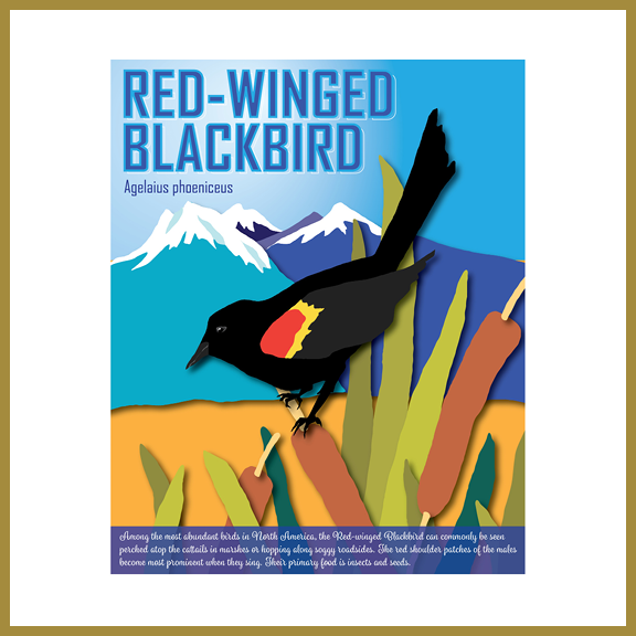 poster for red-winged blackbird ©2019 Susan Hill
